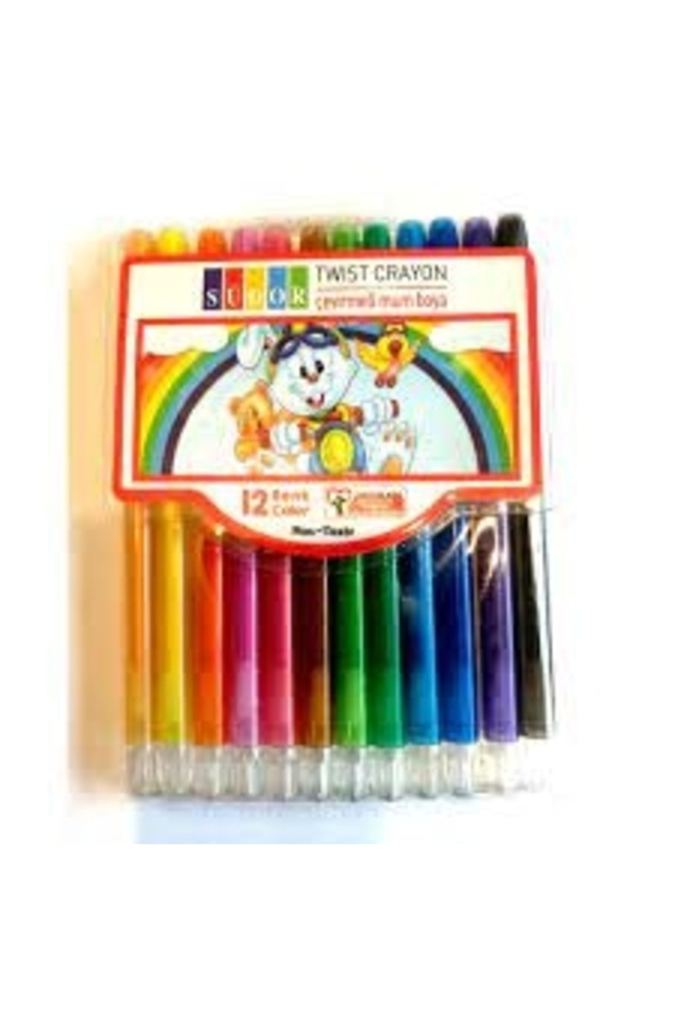 ÇEVİRMELİ MUM BOYA 12 Lİ - 1