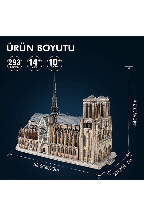 3D Puzzle Notre Dame de Paris - 2
