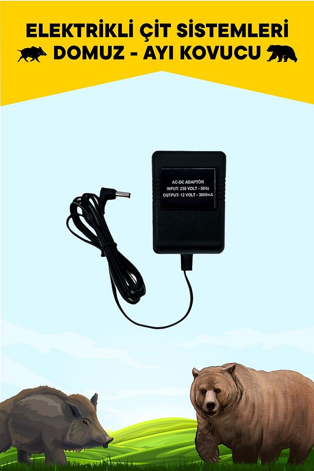 12 V 3 AMPER TRAFOLU ADAPTÖR - 1