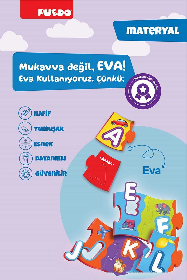Türkçe Alfabe Puzzle - 9