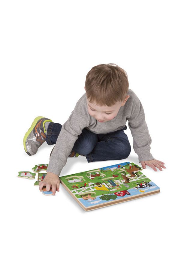 Melissa And Doug Ahşap Sesli Yapboz - Old Macdonal's Farm - 4