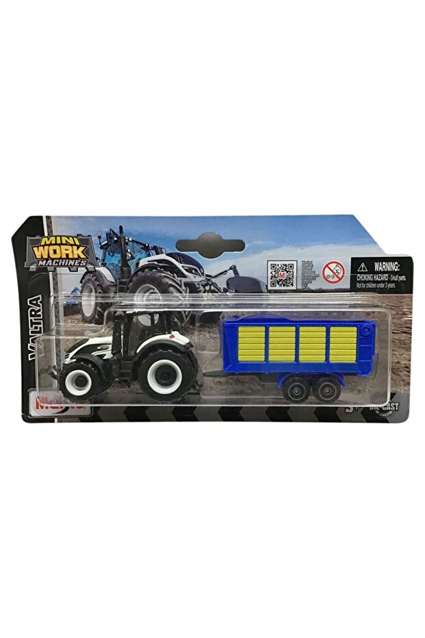 Mini Work Machines Traktör ve Römork Set-08 - 2