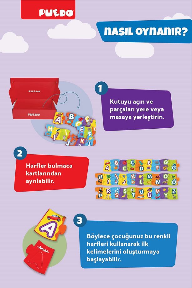 Türkçe Alfabe Puzzle - 6