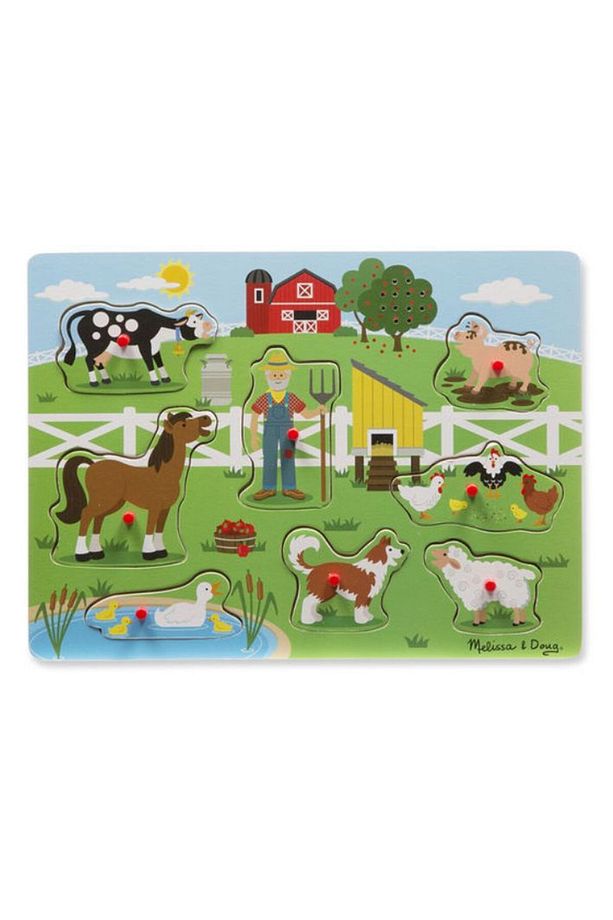 Melissa And Doug Ahşap Sesli Yapboz - Old Macdonal's Farm - 2