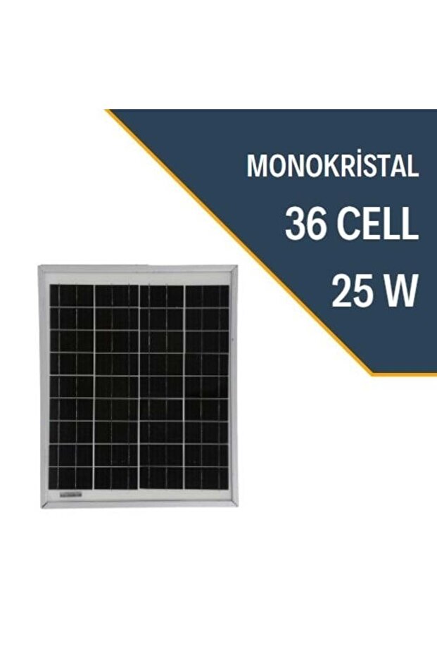 25w Monokristal Güneş Paneli - 1