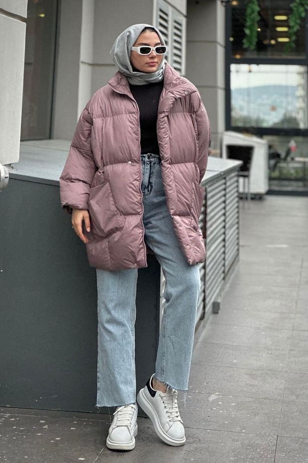 Eva Şişme Mont Gül Kurusu - 2