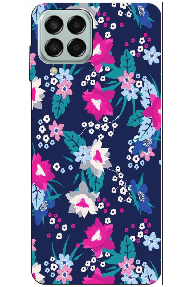 Samsung Galaxy M33 5g Compatible Case Spring Flowers 3 Silicone Case (Printed)