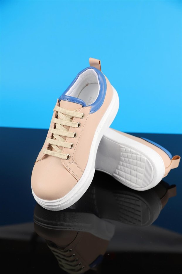 31-35 Numara Bej Sneaker Ayakkabı