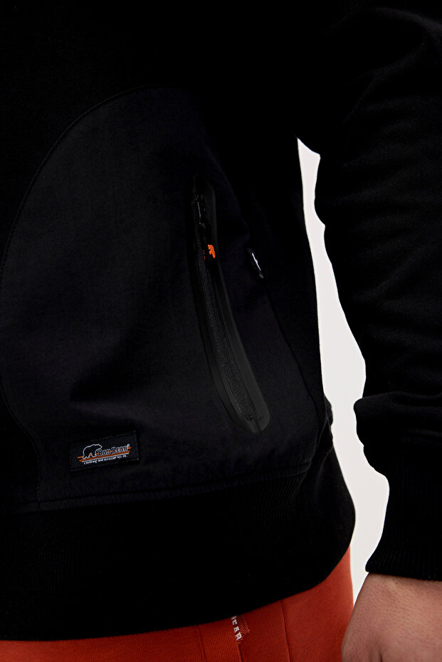 Erkek Siyah Sweatshirt Marlow - 4