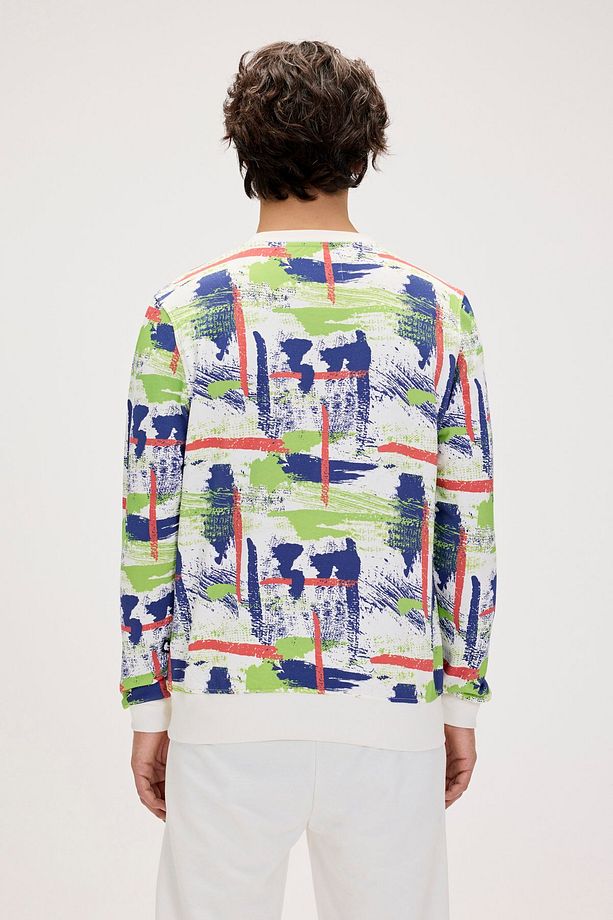 Flame Crewneck Erkek Sweat 24.02.12.017 Off-whıte - 5