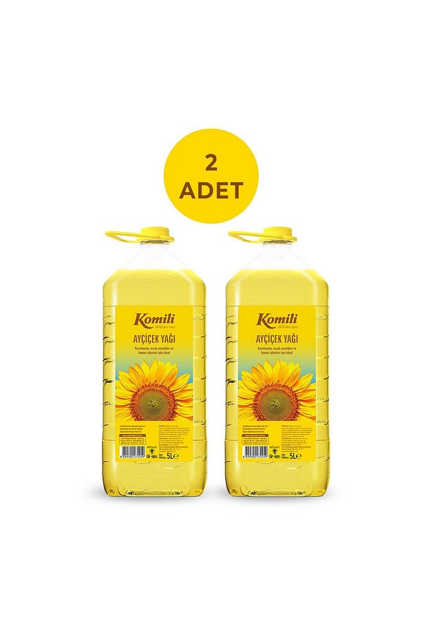 KOMİLİ AYÇİÇEK YAĞI 5 LT PET ( Dar Ağız )*2 Adet - 1