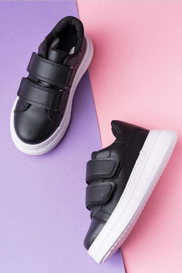 Unisex Çocuk Anatomik Kalın Taban Cırtlı Sneaker - 3