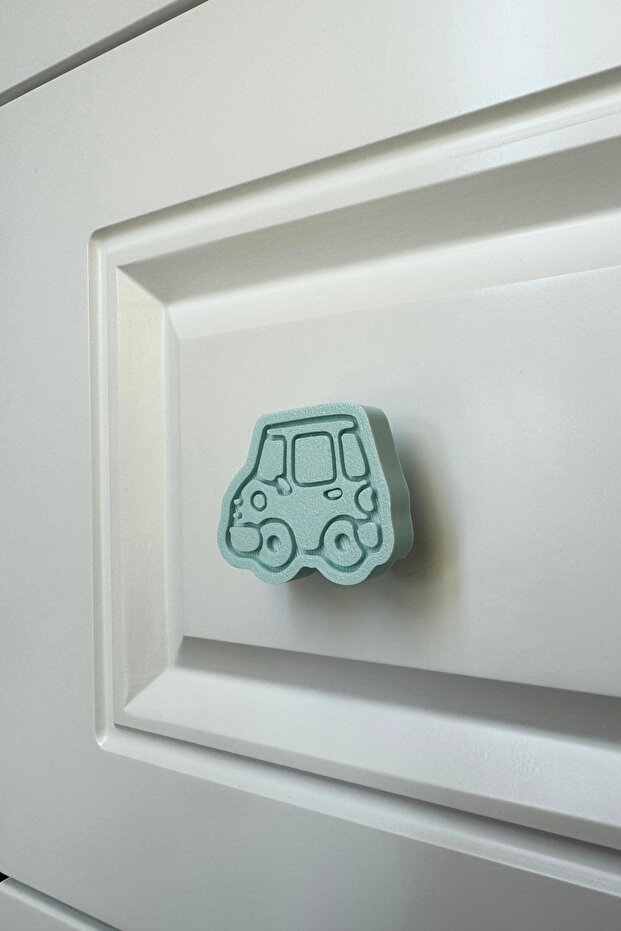 Blue Car Cabinet Handle - Modern and Fun Furniture Handle for Children'S, Kitchen and Bathroom Cabinets
