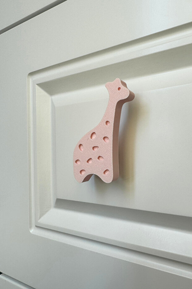 Pink Giraffe, Cabinet Handle - Durable and Furniture Handle for Children's Room, Kitchen and Bathroom, D