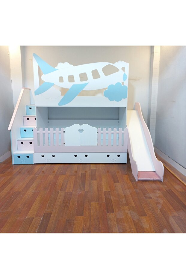 Thy Uçak Model Kaydıraklı Ranza - 1