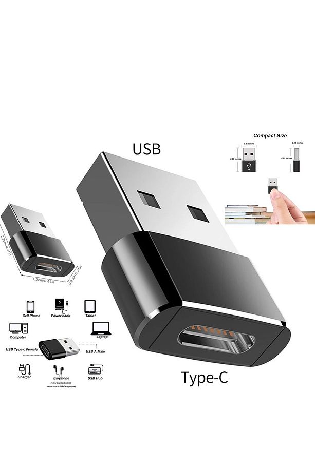 Type-C To Usb Yüksek Hızlı USB C Tipi Kadın USB tip A Erkek Hızlı Şarj Data OTG Adaptör Dönüştürücü - 3