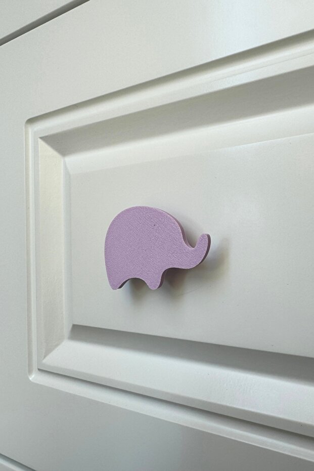 Purple Elephant Cabinet Handle - Modern, Stylish and Durable Furniture Handle for Children's Room, Kitchen and Bathroom, Dh