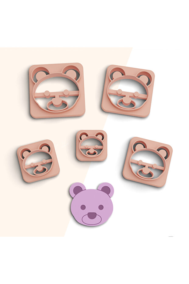 Polar Bear Polymer Clay Cutting Mold,Jewelry Molds,Earring Mold,5 Sizes,Ceramic Clay Mold, No:514