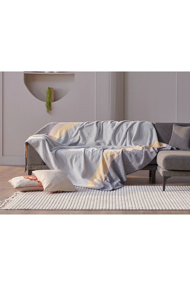 Nida Battaniye Çift Kişilik Sarı 200x220 - 3