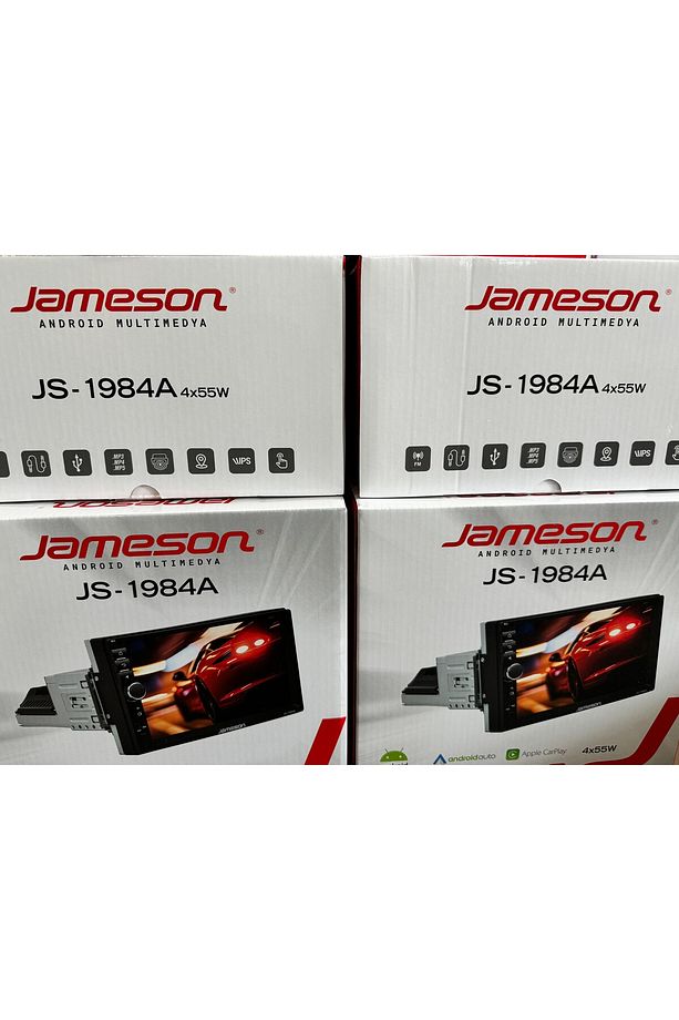 JAMSN 7'HD 2/32GB TEKDİN CARPLAY DOUBLE TEYP KAMERA BT MULTİMEDYA ANDROİD 4X55W - 4