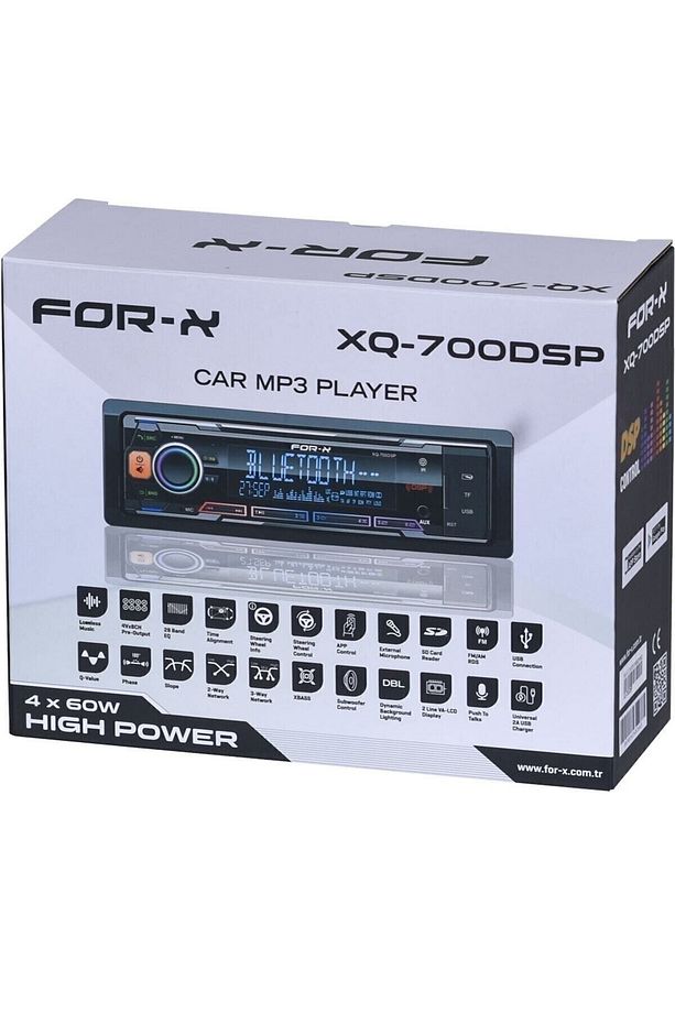 4x60w Dsp Control Işlemcili Profesyonel 8 Rca Çıkışlı Ambiyans Ekran Oto Teyp Xq-710 Dsp - 7