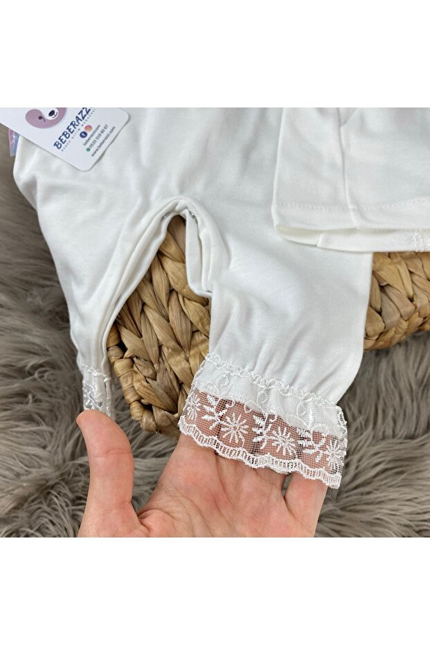 Dantel Detaylı Üçlü Set - 5