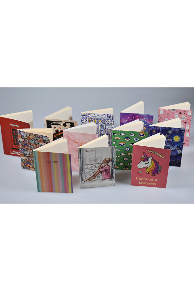 Set de 12 mini blocnotes - 2