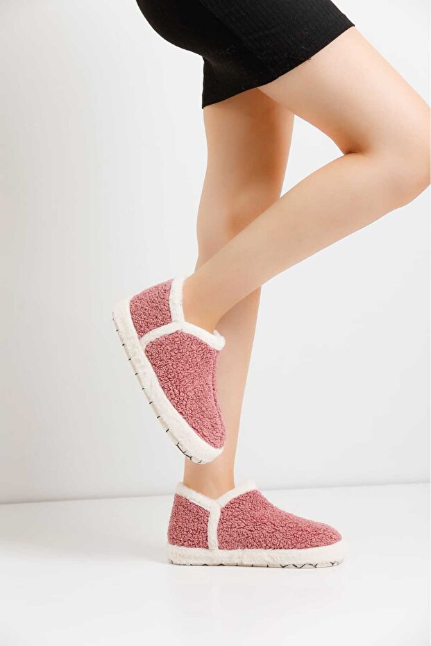 Women's Lightweight Fluffy Slippers Does Not Make Noise Thick Sole Home Shoes