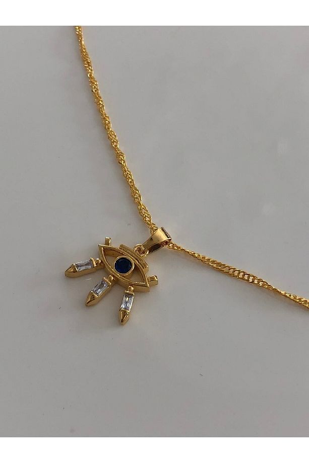 Yüksek Kalite Minimal Baget Göz Model Kolye - 3