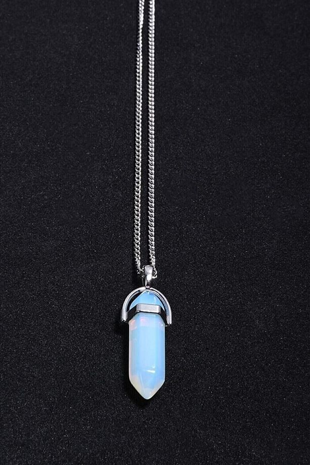 Opal Doğal Taş Pandül Kolye - 1