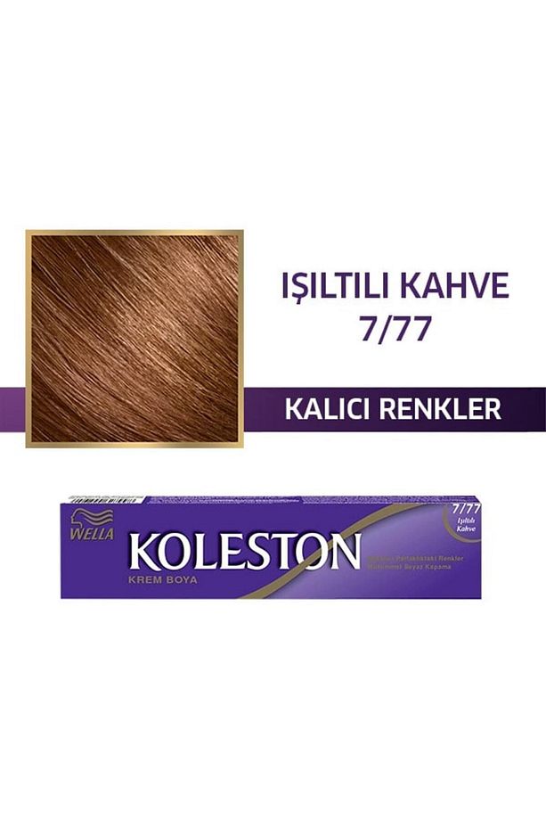 Koleston Single Tüp Boya 7/77 Işıltılı Kahve x5'li Set - 2