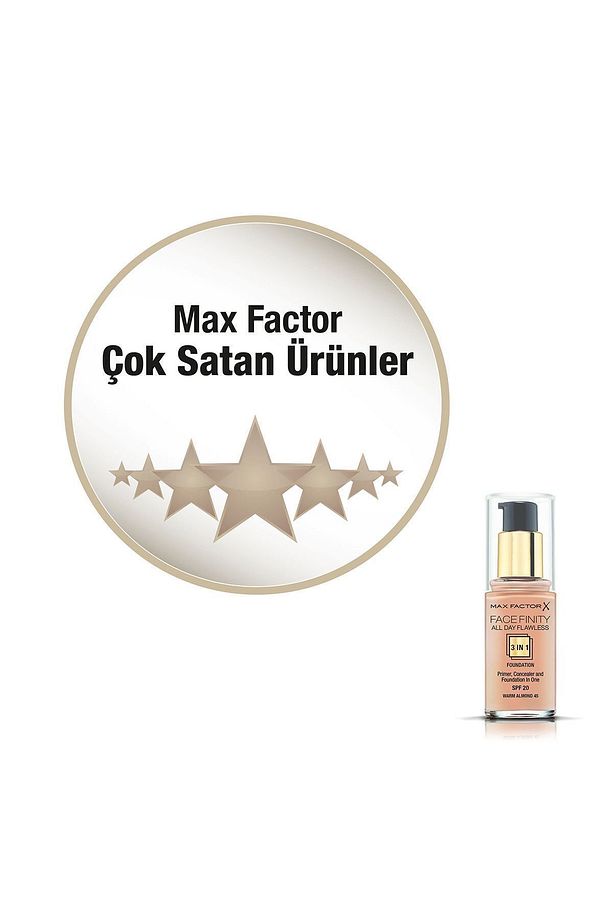 Fondöten - FaceFinity All Day Flawless Foundation 045 Warm Almond 30 ml 5410076971398 - 6