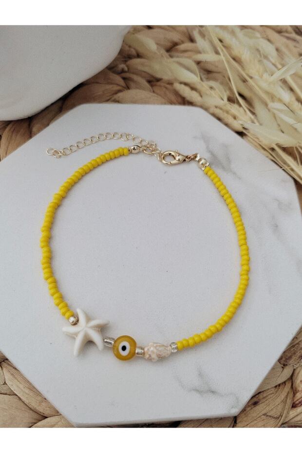 Sarı Deniz Kabuklu Halhal - 1