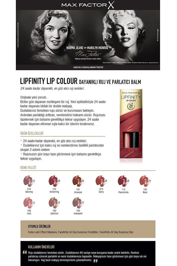 Lipfinity Dayanıklı Ruj ve Parlatıcı Balm 190 Indulgent 86100013713 - 7