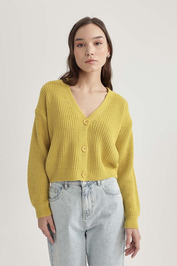 Regular Fit V Yaka Hırka B7867axns - 5
