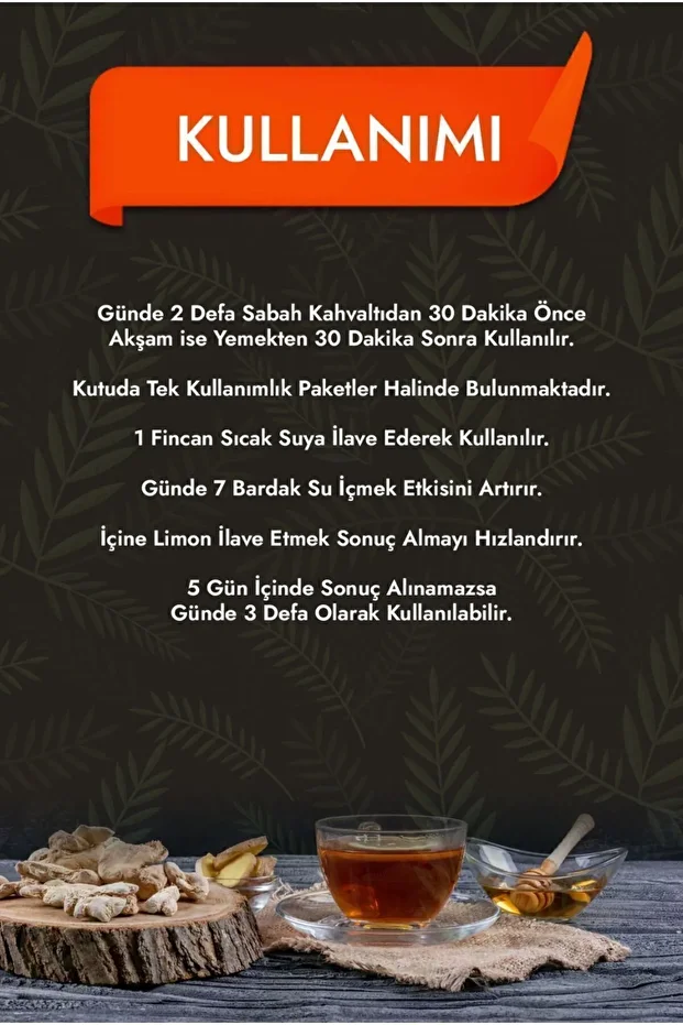 Detox Karışık Bitki. Çayı Tok tutma (1 KUTU 30 ADET) - 4