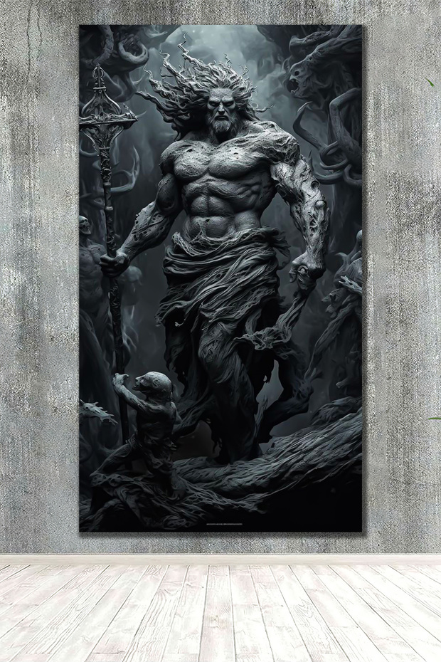 Poseidon Kanvas Tablo Duvar Dekoru - 1