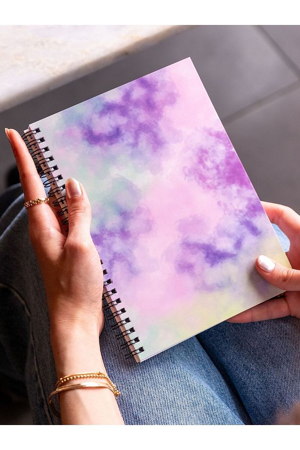 Spiralli Okul Defteri 80 yaprak 4'lü Set - A5 Boy Kareli Defter - 4