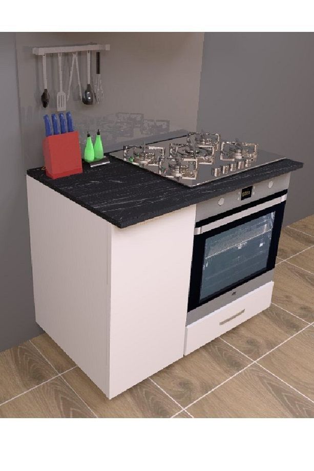 Ankastre Fırın Ve Ocak Dolabı Set Üstü Ocak Dolabı Çok Amaçlı Dolap Mutfak Dolabı - 3