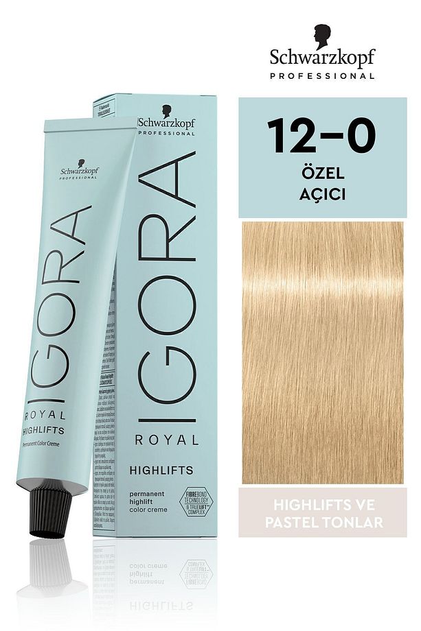Royal Highlifts Pastel Tonlar 12-0 Özel Açıcı Saç Boyası 60ml - 1