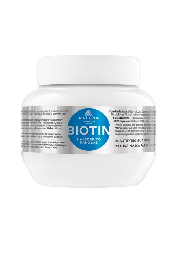 Nourishing and Protective Hair Care Mask Containing Biotin 275 ml