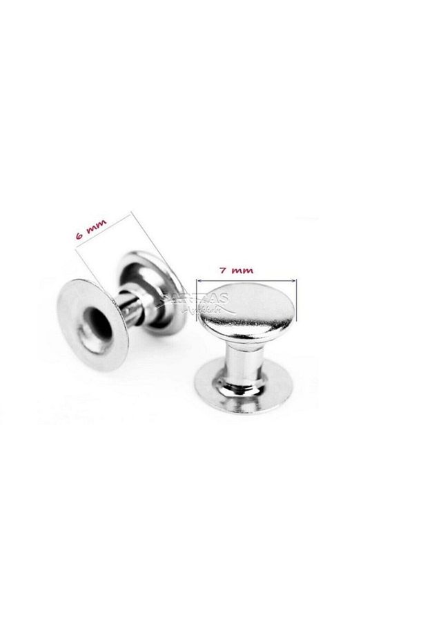 7 Mm Altın Sarı Perçin Rivet 33 No 50 Adet (leathercraft, Deri Hobi) - 2