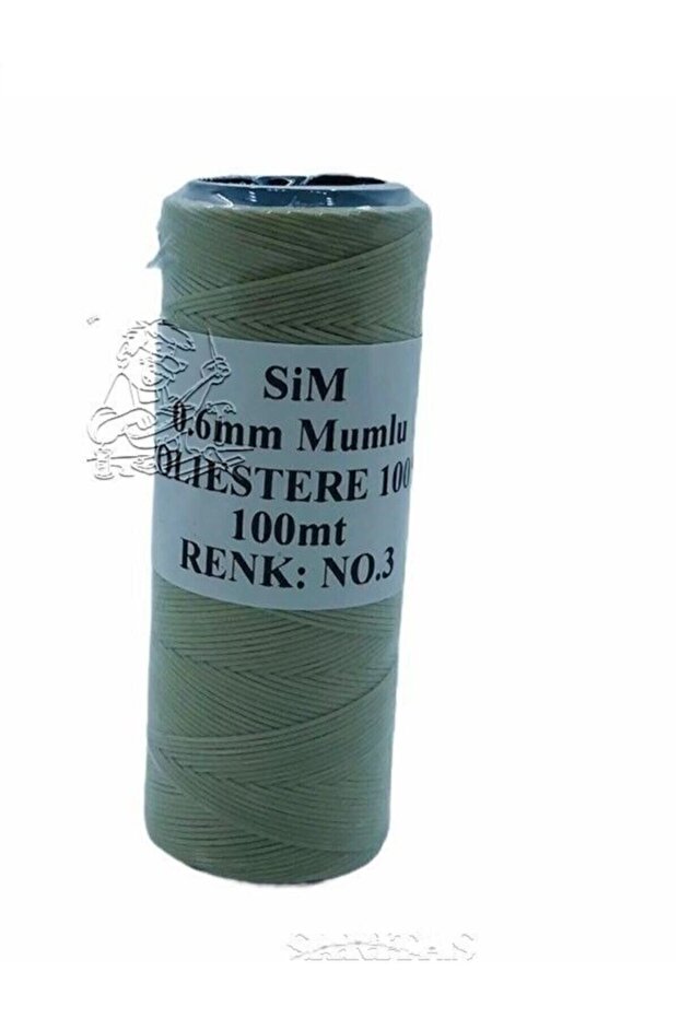 Waxed Thread for Sewing 0,6mm Beige 03 100Mt (Leathercraft, Leather Hobby)