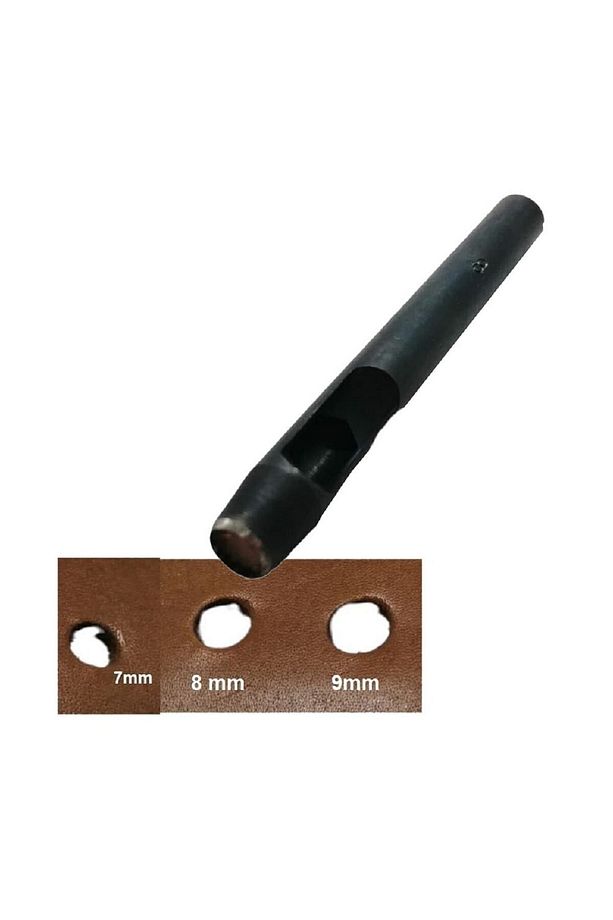 Yuvarlak Vurma Deri Delik Zımbası Deri El Aleti 8 Mm 1 Adet - 1