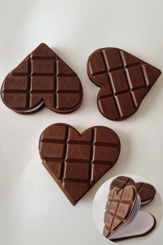 Heart Chocolate Notebook - Scented Gift Notebook - 1