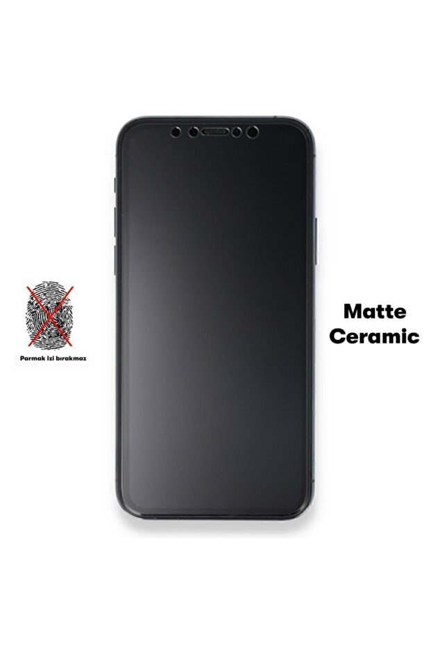 Apple Iphone 12 Pro Max - واقي زجاجي نانو 9D من السيراميك غير اللامع مع غطاء شاشة كامل