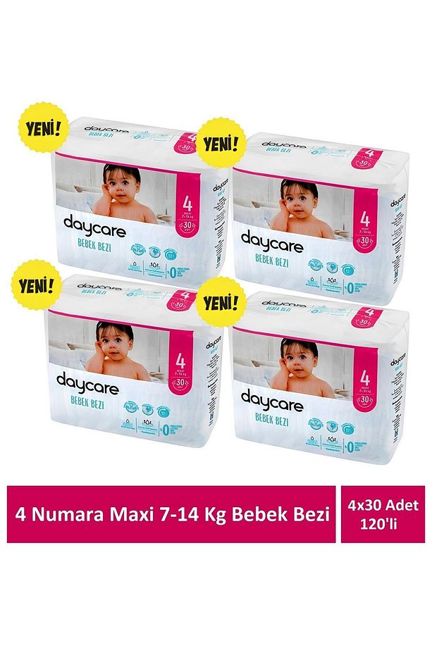Maxi 4 numara 7-14 kg bebek bezi 4x30 120 Adet - 1