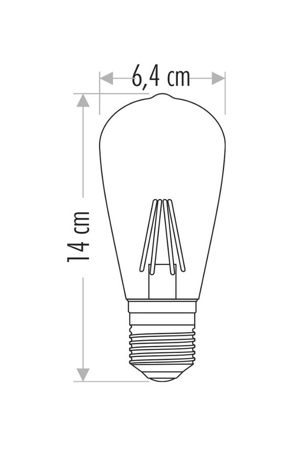 10 Adet Cata Ct 4290 8w Rustik Led Ampul 2700k Amber - 4