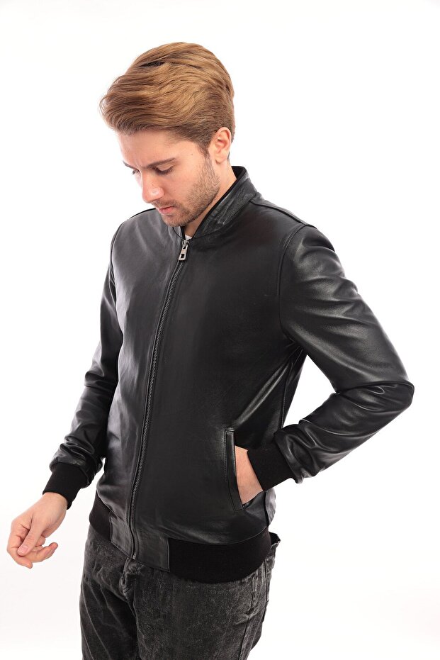 Erkek Hakiki Deri Ceket - 1