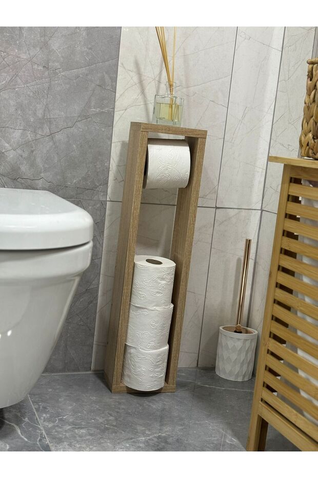 tuvalet kağıtlığı peçetelik banyo klozet wc lavabo rulo - 2
